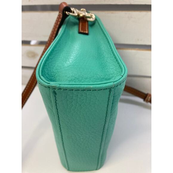 DOONEY & BOURKE SMALL MINT PEBBLED LEATHER CROSSBODY BAG - Picture 9 of 16